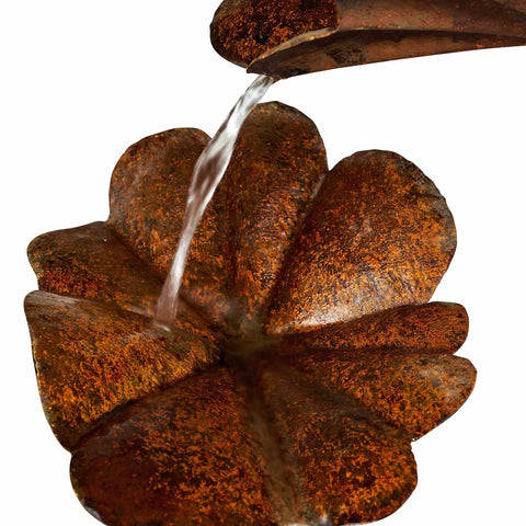 Crane/Lily Pad Fountain, Metal, 50"