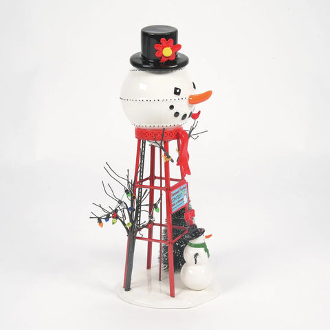 Christmas Village Accessories - Snowman Watertower