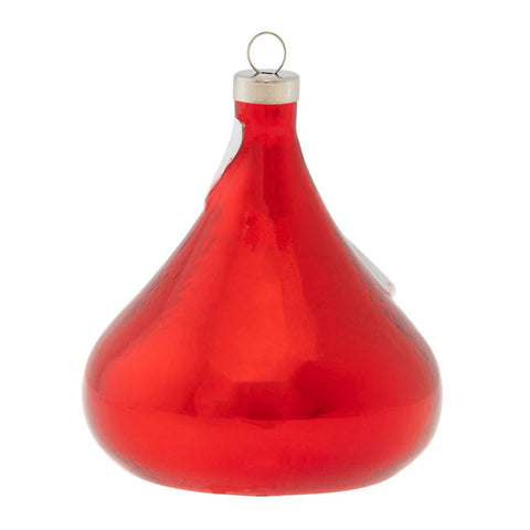 Glass Hershey's Kisses Ornament, 3.5"