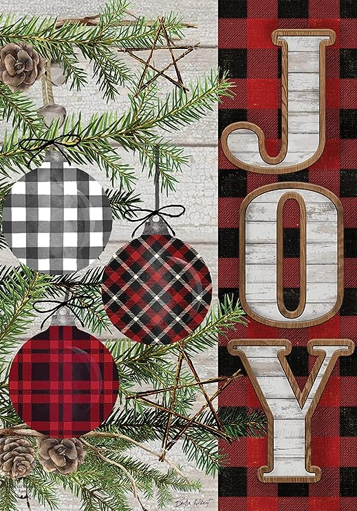 Patterned Ornaments Christmas Double-Sided Garden Flag