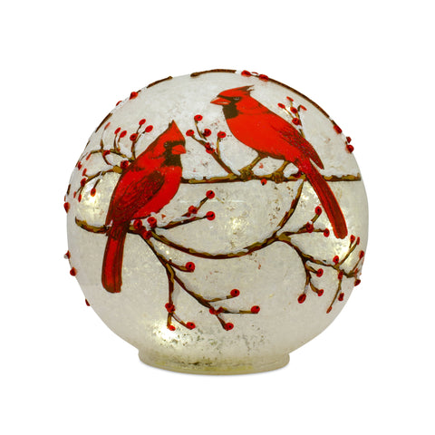 LED Cardinal Globes, 4.5" - 7" (Set of 3)