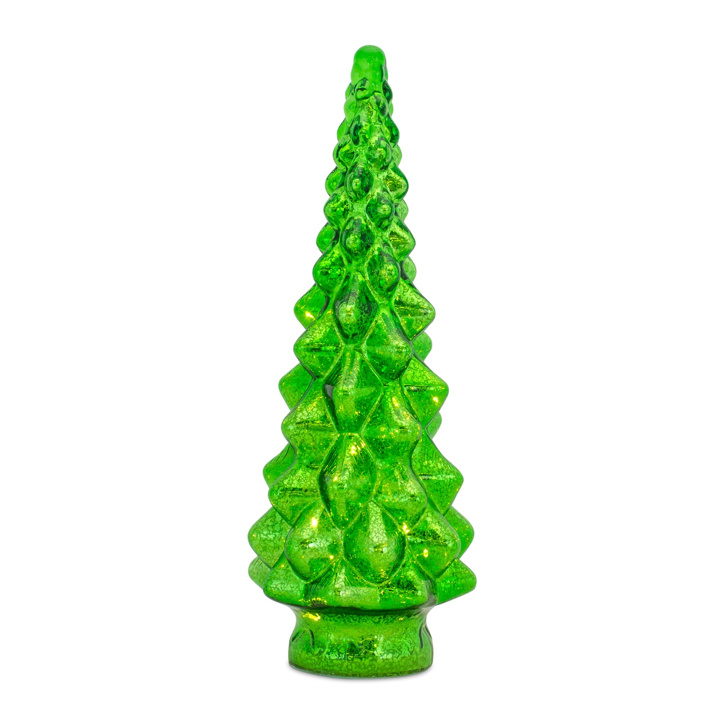 LED Glass Tree Choice of 10"H, 13.25"H, or 15.5"H
