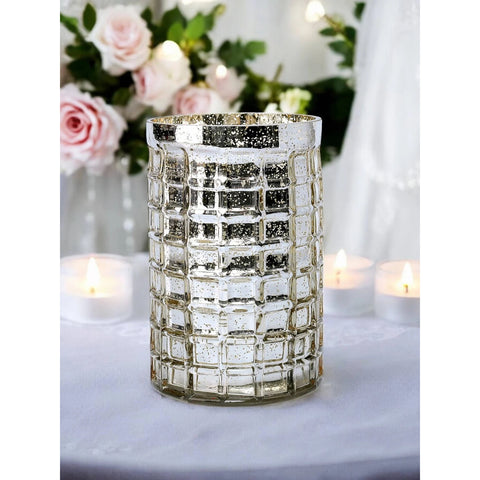 Silver Mercury Vase, 7.5"