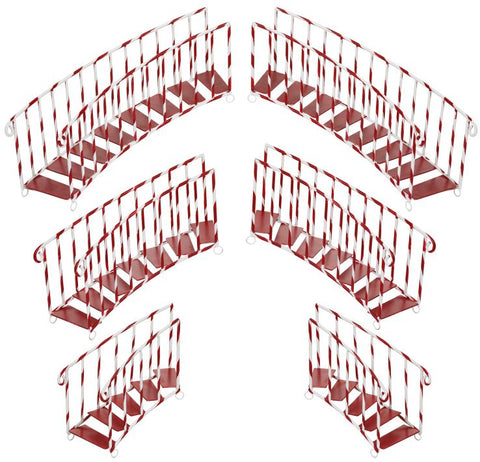 Red & White Grand Christmas Staircase, 16 - 22" (3 styles - sold individually)