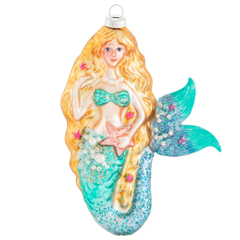 Sea Siren Glass Ornament