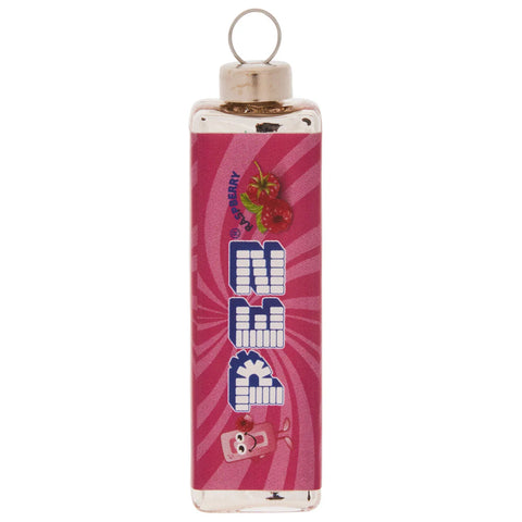 Raspberry Pez™ Candy Glass Ornament