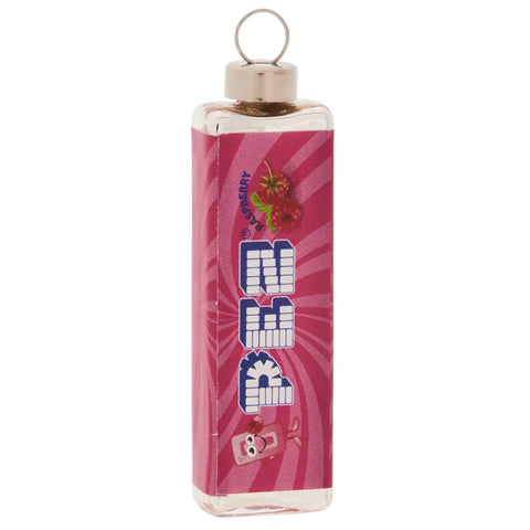 Raspberry Pez™ Candy Glass Ornament