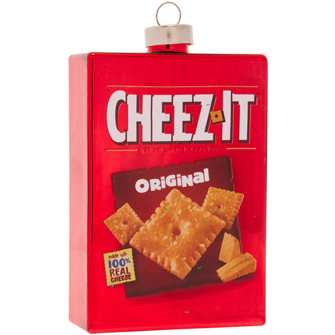 Cheeky Cheez-It Glass Ornament