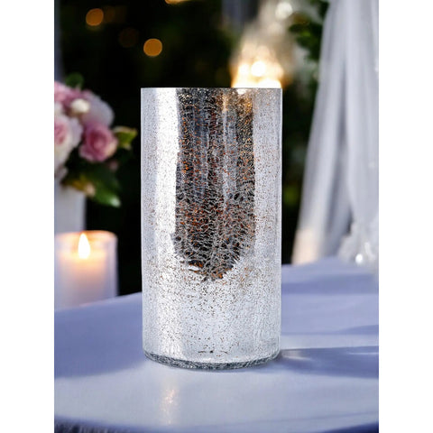 Shine Glass Cylinder Vase, 11.5"