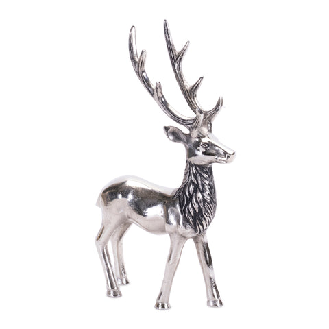 Aluminum Standing Deer Figurine, 14"