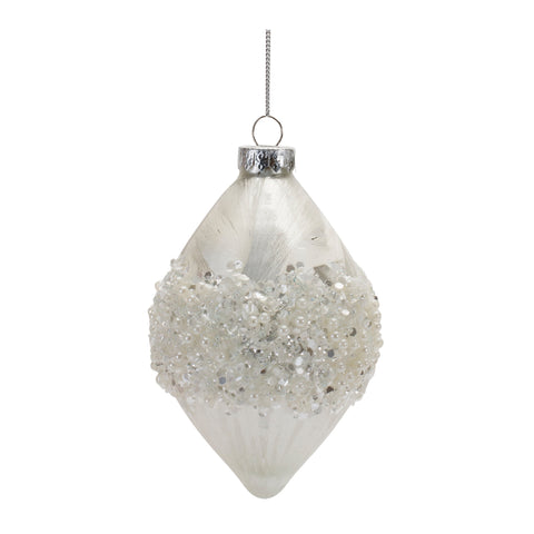 Ornament 4"H / 6"H Glass (2 Styles - Sold Individually)