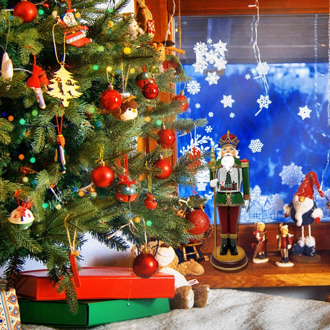 LED Lighted Musical Nutcracker W/ Rotating Train, 18"