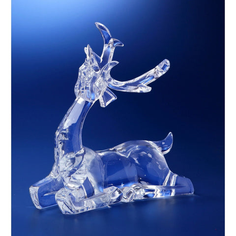 Sitting Deer Figurine, Acrylic, 10"