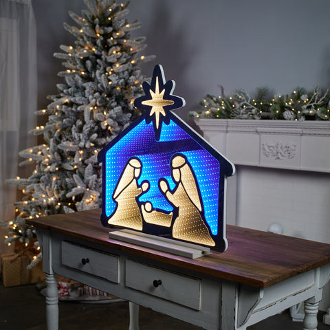 Holy Family Infinity Light 24.5"H Acrylic w/UL Plug