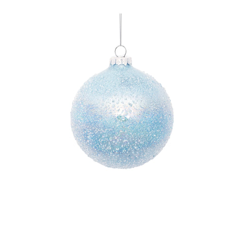 Ornament (2 Styles - Sold Individually) 4"D, 6"H Glass