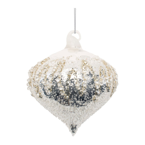 Glass Ornament, 4.5" (2 styles - sold individually)