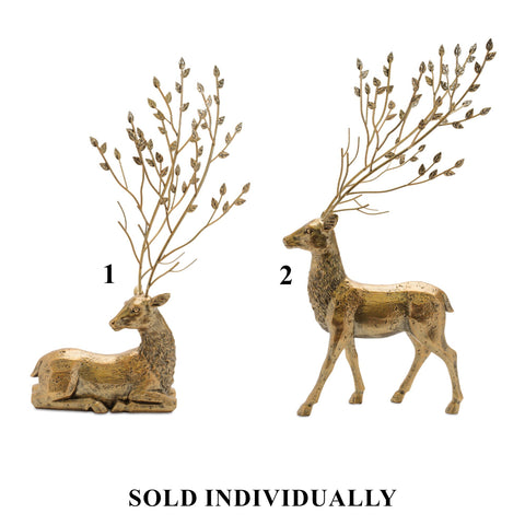 Resin & Metal Deer Figurine, 21 - 25"