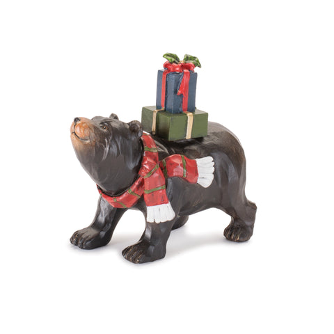Resin Holiday Bear Figurine, 5 - 6.5" (3 styles - sold individually)