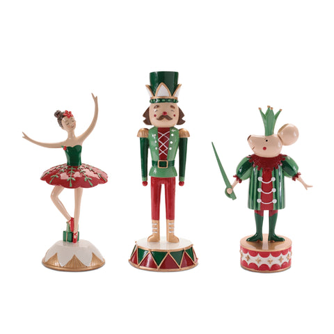 Soldier, Mouse, Ballerina Figurines, 11 - 12" (3 styles - sold individually)