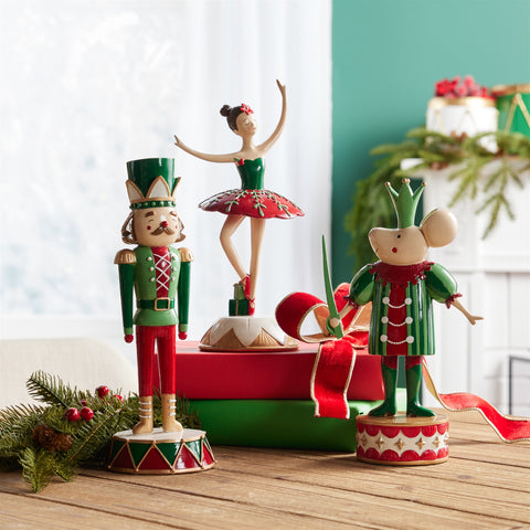 Soldier, Mouse, Ballerina Figurines, 11 - 12" (3 styles - sold individually)