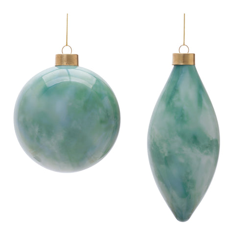 Glass Ornament, 6" (2 styles - sold individually)