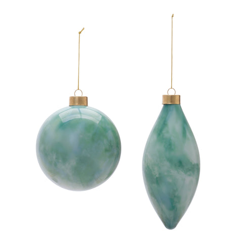 Glass Ornament, 6" (2 styles - sold individually)