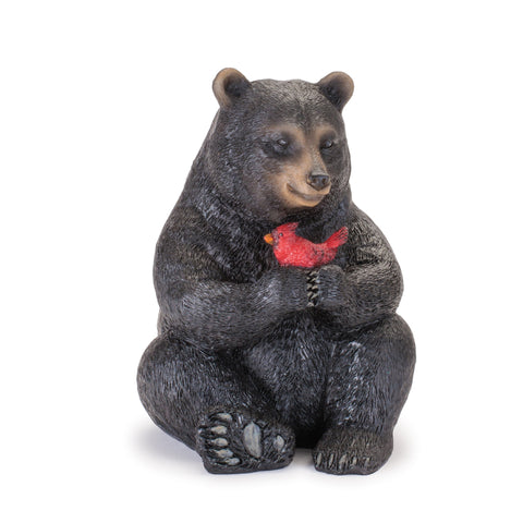 Bear w/Cardinals Figurine, 4.5 - 5" (3 styles - sold individually)