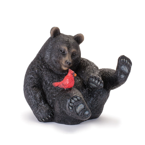 Bear w/Cardinals Figurine, 4.5 - 5" (3 styles - sold individually)