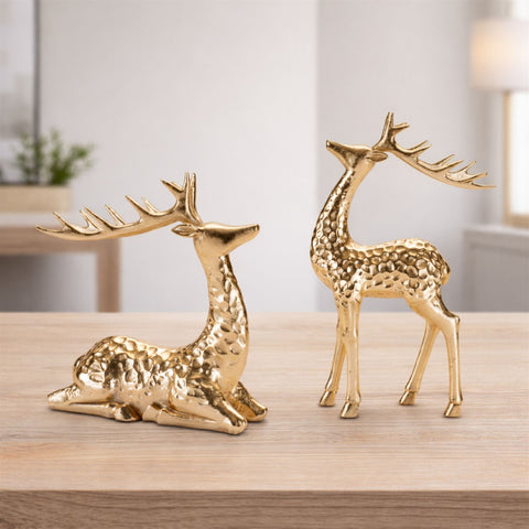 Resin Deer Figurine, 7.5" - 11.5" (2 styles - sold individually)