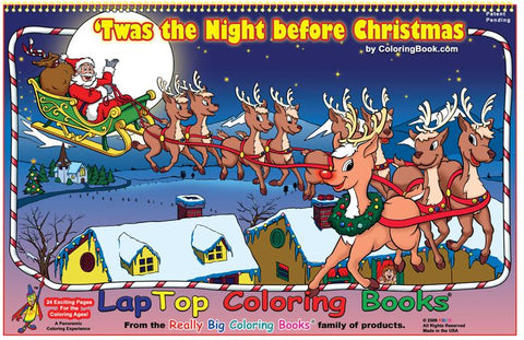 Twas the Night Before Christmas Top Lap Coloring Book