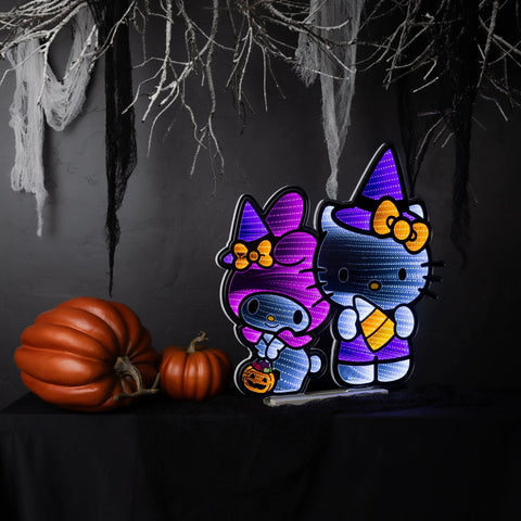 Hello Kitty and Friend w/Candy Corn Infinity Light w/UL Plug, 24", Acrylic