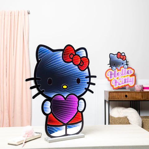Hello Kitty Heart Infinity Light w/UL Plug, 24", Acrylic