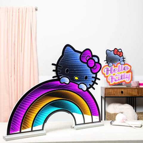 Hello Kitty Rainbow Infinity Light w/UL Plug, 24", Acrylic