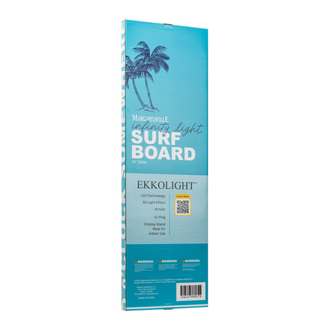 Margaritaville Surf Board Infinity Light, Acrylic, W/ UL Plug, 47"