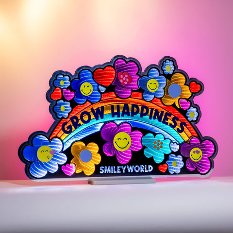 SmileyWorld Grow Happiness Infinity Light, Acrylic, UL Plug, 38" x 23.5"