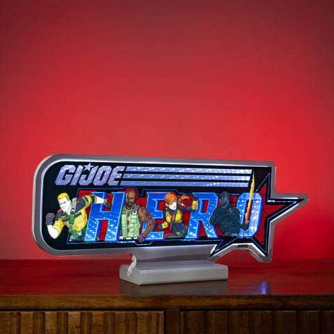 Hasbro GI Joe Hero Infinity Light, Acrylic, UL Plug, 16" x 6"
