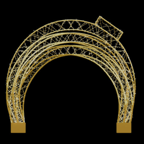 Weavering Ornament Archway, LED Lit, 13'3"