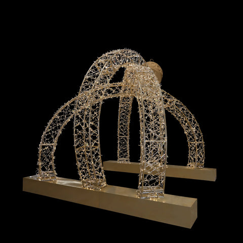 Weavering Ornament Archway, LED Lit, 13'3"