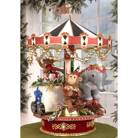 Menagerie Christmas Carousel, 43"