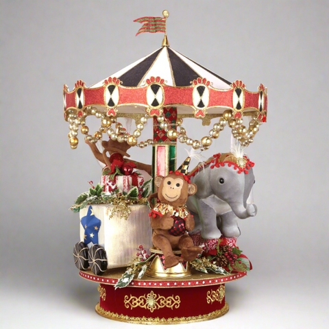 Menagerie Christmas Carousel, 43"