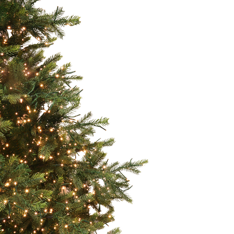 Aspen Pine Hinged Artificial Tree w/ Firecracker Lights, 6.5'