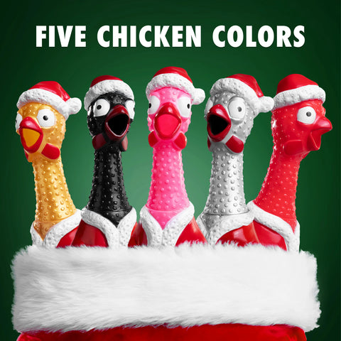 Animolds Squeeze Me Xmas Chicken (5 colors - sold individually)