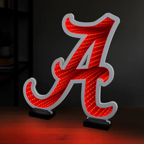 Alabama Crimson Tide LED Infinity Logo Light, Acrylic, w/UL Plug, 13.5"