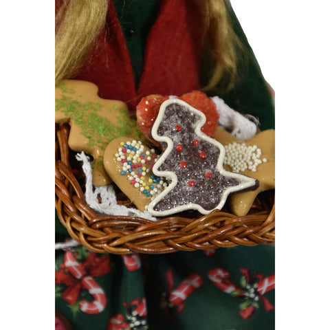Woman Selling Cookies Caroler Figurine, 13"