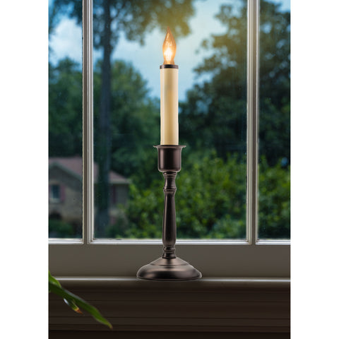 Bayside Antique Bronze Cool Burn Bulb Candle, Steady Burning, 12" (Set of 3)