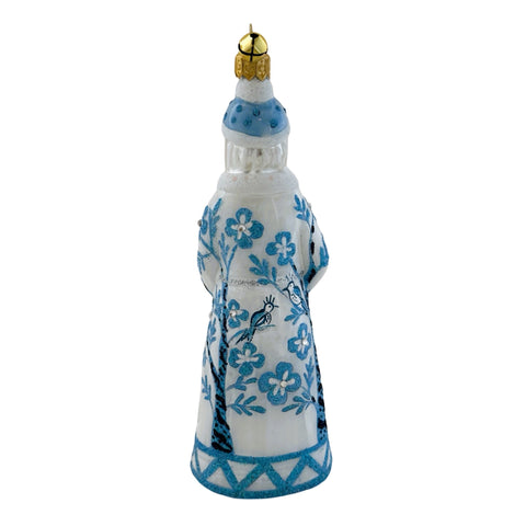 Glass Bijoux Pere Santa Ornament, 6.75"