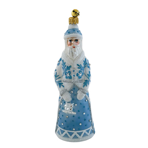Glass Bijoux Pere Santa Ornament, 6.75"