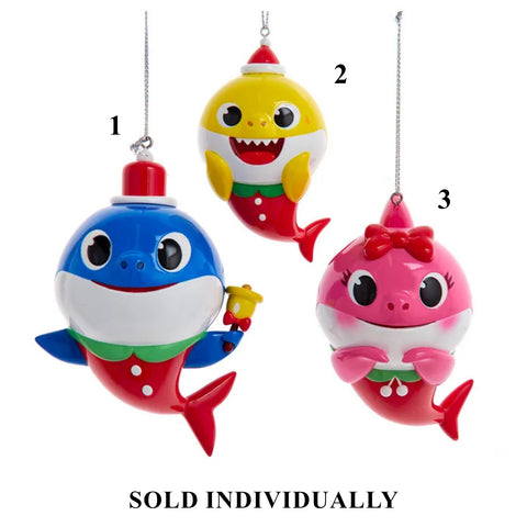 Baby Shark™ With Santa Hat Ornaments (3 styles - sold individually)