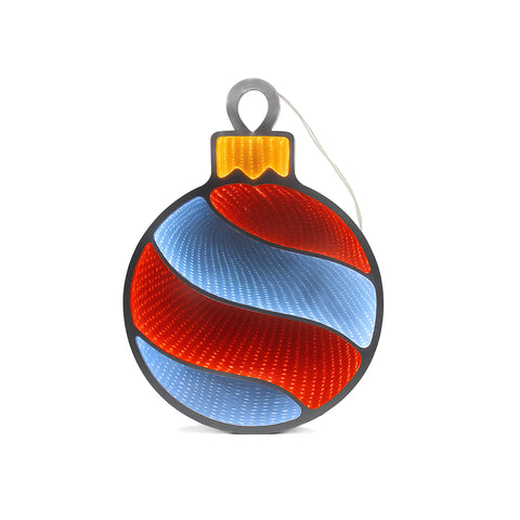 Hanging Ornament Infinity Light, Acrylic w/UL Plug, 16"