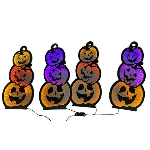 Halloween Pumpkins Infinity Light, Acrylic w/UL Plug, 43.5"